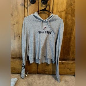 University of Arizona Victoria’s Secret PINK Cropped Long Sleeve Hoodie